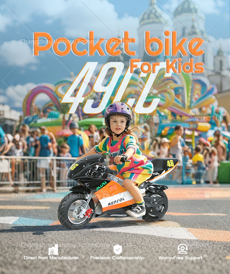PB492-B 49cc 2-stroke Pocket Bike for Kids