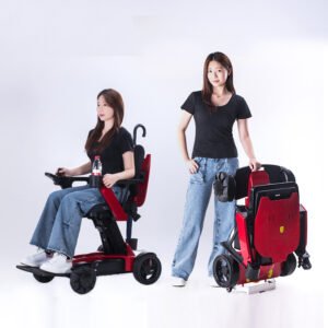 F1 Factory Price Electric Power Assist Smart Drive Wheelchair with Stable Step